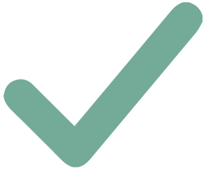 Green check mark on black background.